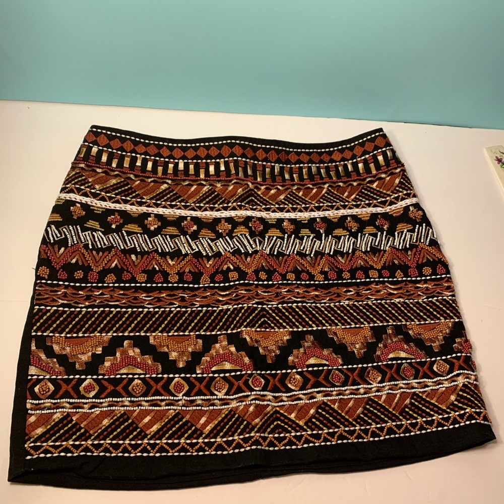 H&M Embroidered/ Beaded Skirt Size 8